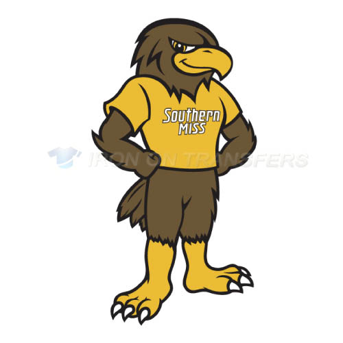 Southern Miss Golden Eagles Logo T-shirts Iron On Transfers N631 - Click Image to Close